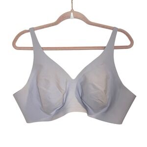 Knix Seamless Wireless Lilac Lavender Bra Size XXXL 3X No Padding V-Neck
